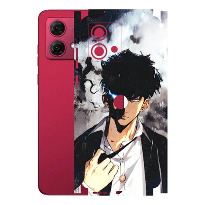 Motorola Phone Skins (All Models) - Sung Jinwoo Manhwa Anime - 3D Embossed Finish (L-328) Motorola G84 (5G)