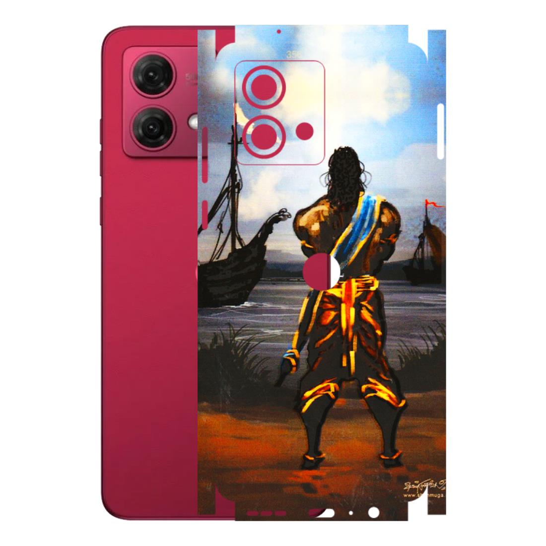 Motorola Phone Skins (All Models) - Heavenly God Figure - 3D Embossed Finish (L-34) Motorola G84 (5G)