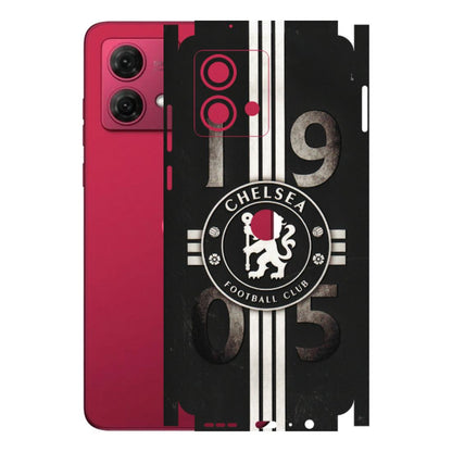 Motorola Phone Skins (All Models) - Chelsea Fan Club - 3D Embossed Finish (L-36) Motorola G84 (5G)