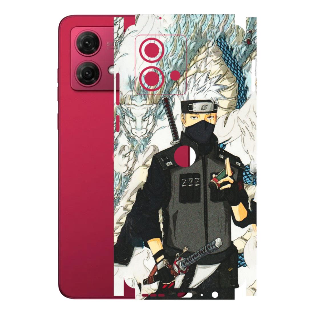 Motorola Phone Skins (All Models) - Kakashi Hatake Naruto Anime - 3D Embossed Finish (L-46) Motorola G84 (5G)