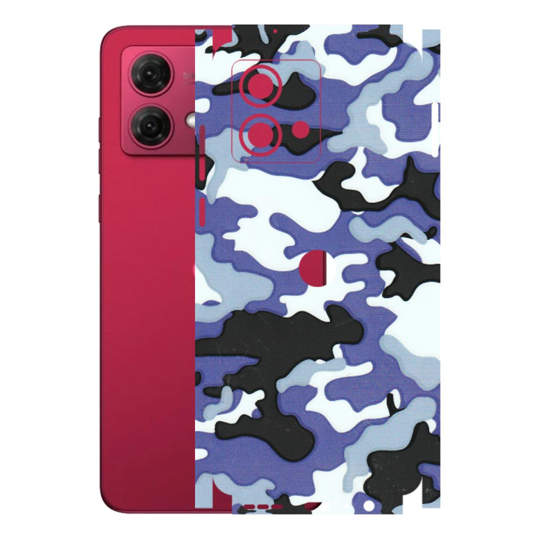 Motorola Phone Skins (All Models) - Powerfull Military Camoflauge - 3D Embossed Finish (L-49) Motorola G84 (5G)