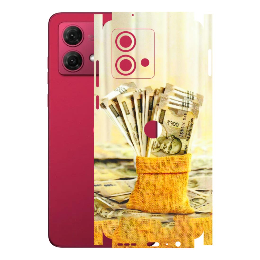 Motorola Phone Skins (All Models) - Show Me The Money - 3D Embossed Finish (L-52) Motorola G84 (5G)