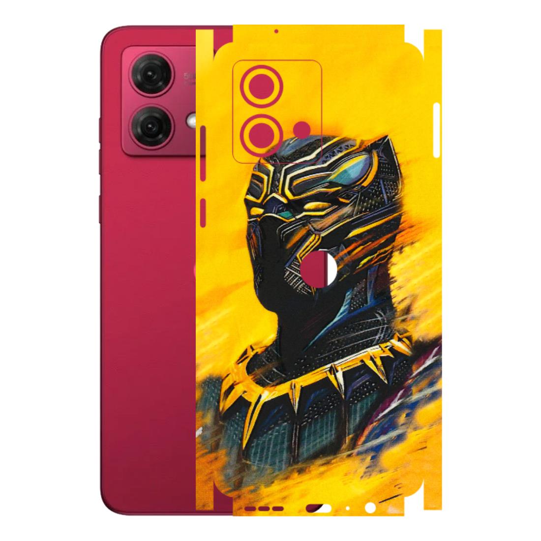 Motorola Phone Skins (All Models) - Yellow Panther - 3D Embossed Finish (L-54) Motorola G84 (5G)