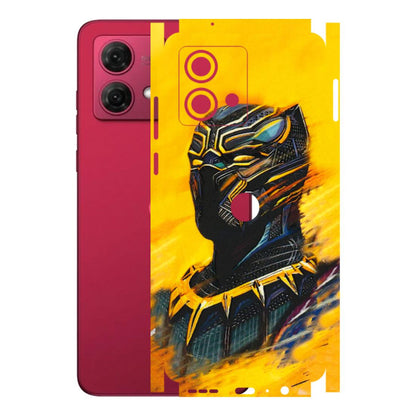 Motorola Phone Skins (All Models) - Yellow Panther - 3D Embossed Finish (L-54) Motorola G84 (5G)