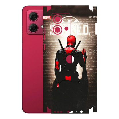Motorola Phone Skins (All Models) - Deadpool - 3D Embossed Finish (L-56) Motorola G84 (5G)
