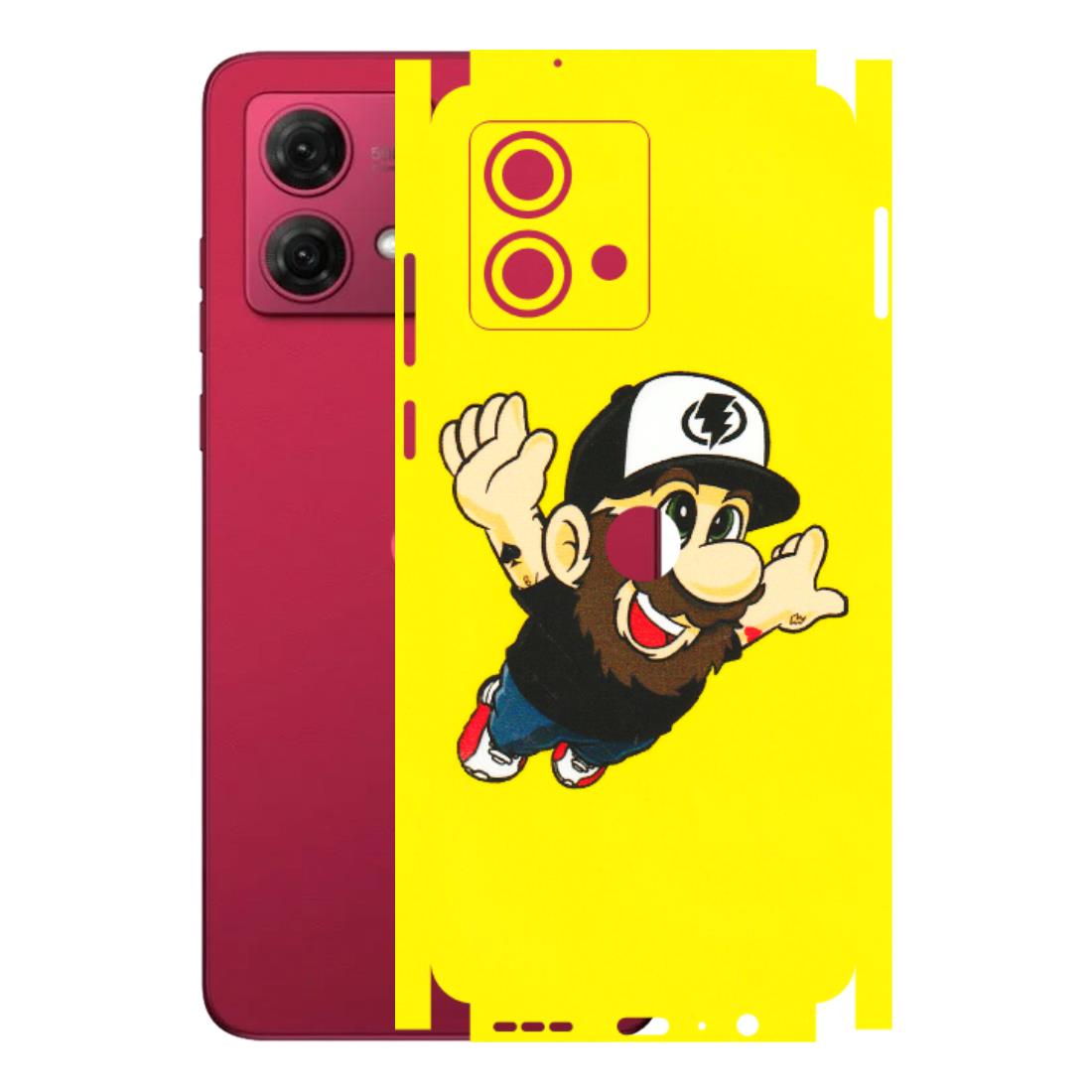 Motorola Phone Skins (All Models) - Flying Beardo - 3D Embossed Finish (L-60) Motorola G84 (5G)