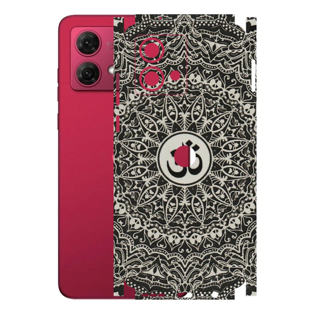 Motorola Phone Skins (All Models) - Aum Elegant Mandala - 3D Embossed Finish (L-62) Motorola G84 (5G)