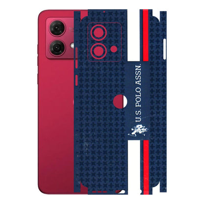 Motorola Phone Skins (All Models) - US POLO Designer Brand - 3D Embossed Finish (L-65) Motorola G84 (5G)