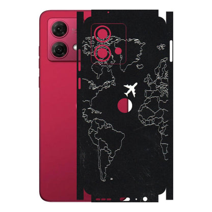 Motorola Phone Skins (All Models) - Never Ending Travel - 3D Embossed Finish (L-79) Motorola G84 (5G)