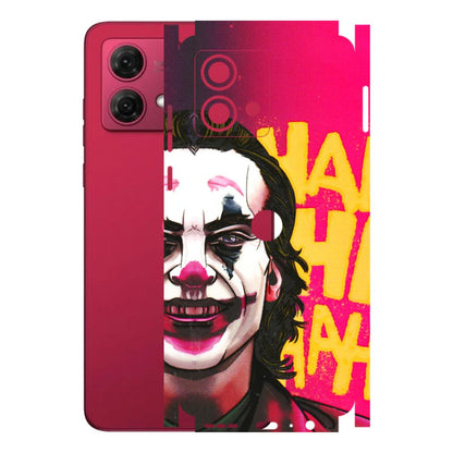 Motorola Phone Skins (All Models) - Joker Evil Laugh - 3D Embossed Finish (L-97) Motorola G84 (5G)