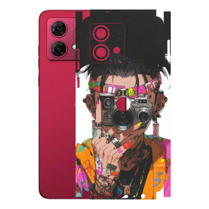 Motorola Phone Skins (All Models) - Camera Lover Girl - Matte Finish (M-09) Motorola G84 (5G)