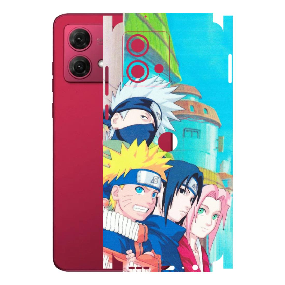 Motorola Phone Skins (All Models) - Team Minato And Kakashi - Matte Finish (M-101) Motorola G84 (5G)
