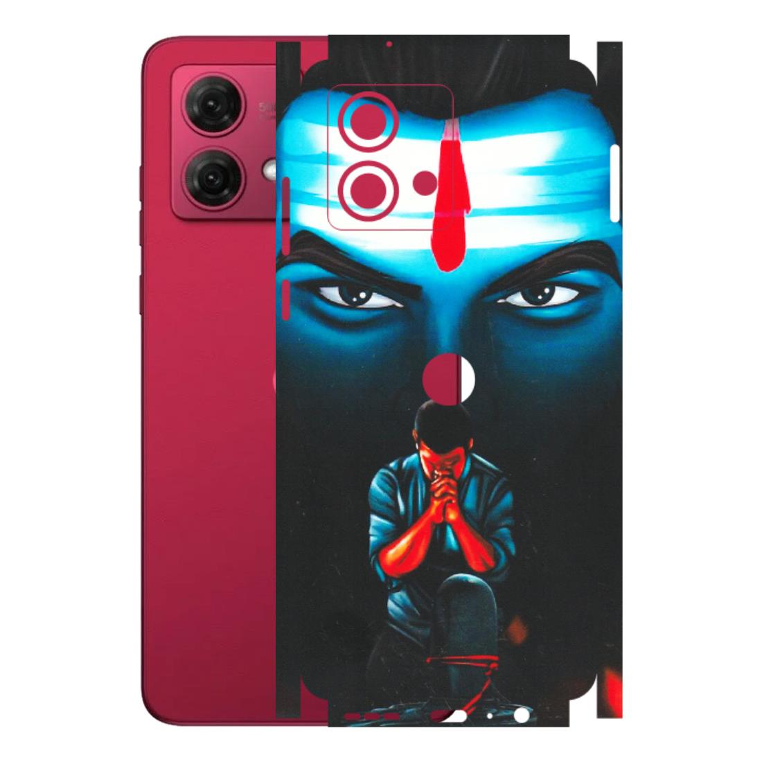 Motorola Phone Skins (All Models) - Mahakal Bhakt - Matte Finish (M-112) Motorola G84 (5G)