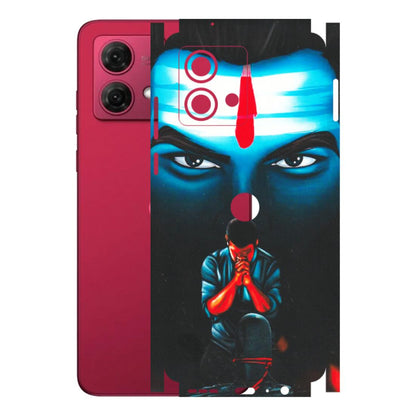 Motorola Phone Skins (All Models) - Mahakal Bhakt - Matte Finish (M-112) Motorola G84 (5G)