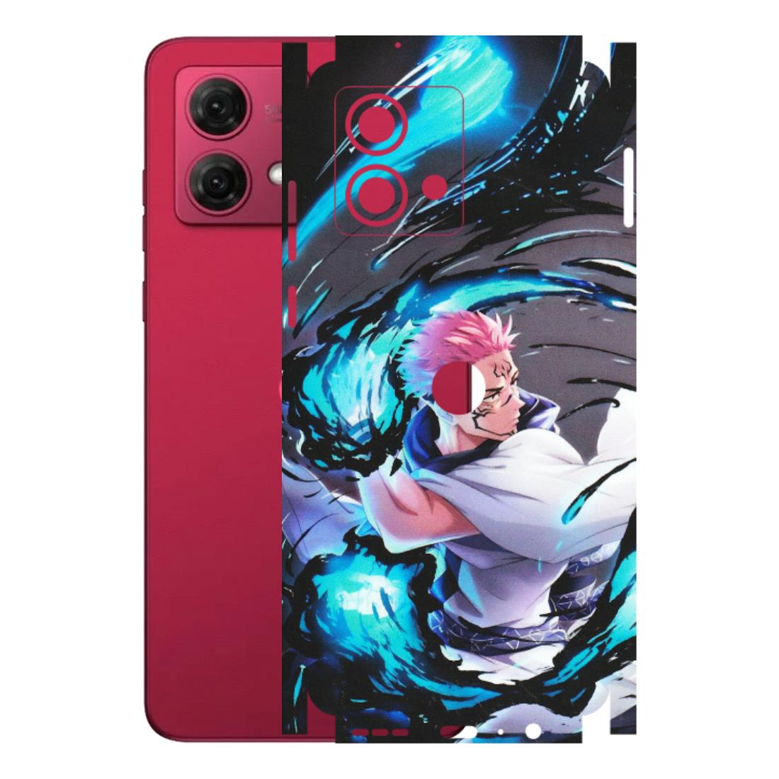 Motorola Phone Skins (All Models) - New Jujutsu Kaisen Grey Blue Anime - Matte Finish (M-127) Motorola G84 (5G)