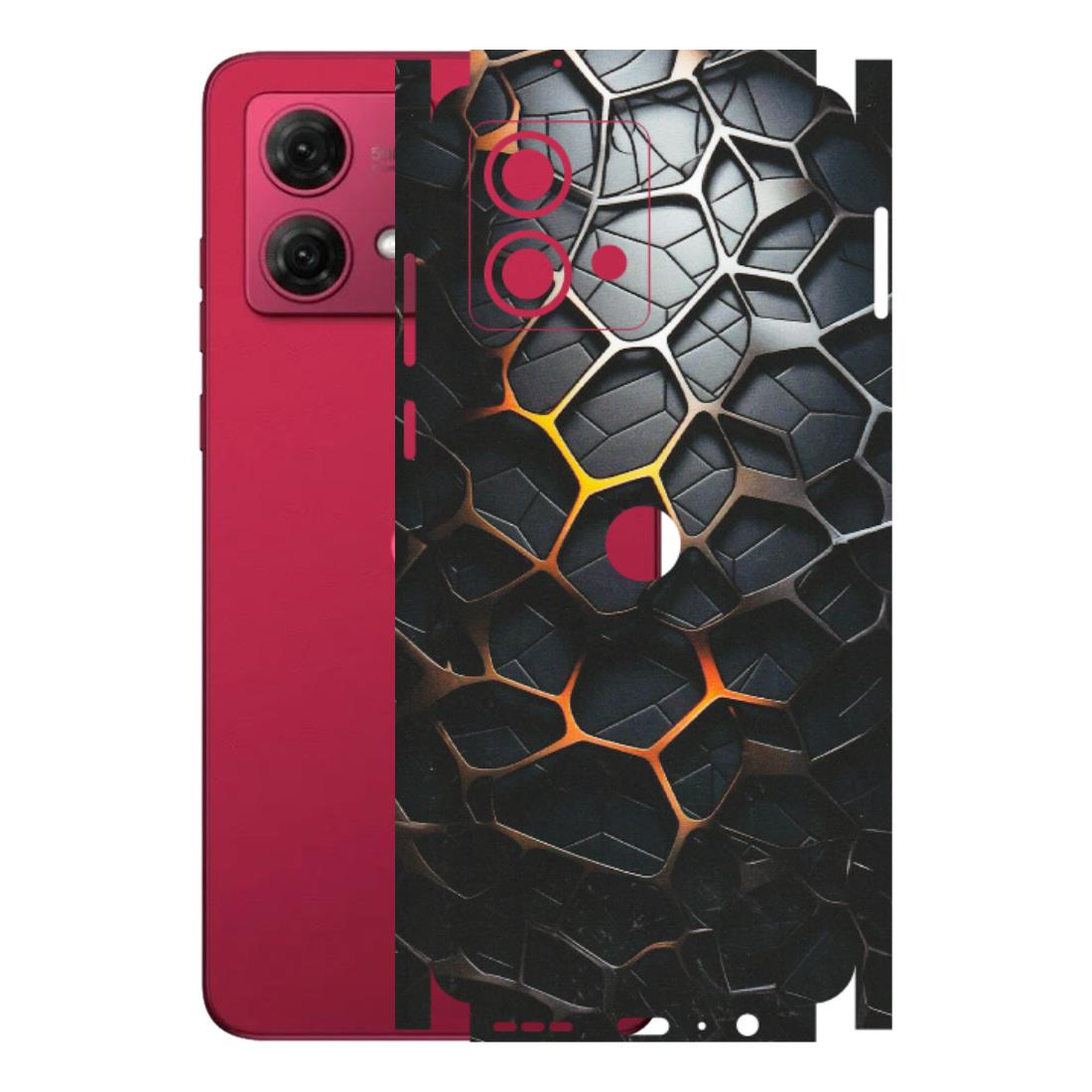 Motorola Phone Skins (All Models) - New Abstract Graphite Tiles - Matte Finish (M-130) Motorola G84 (5G)