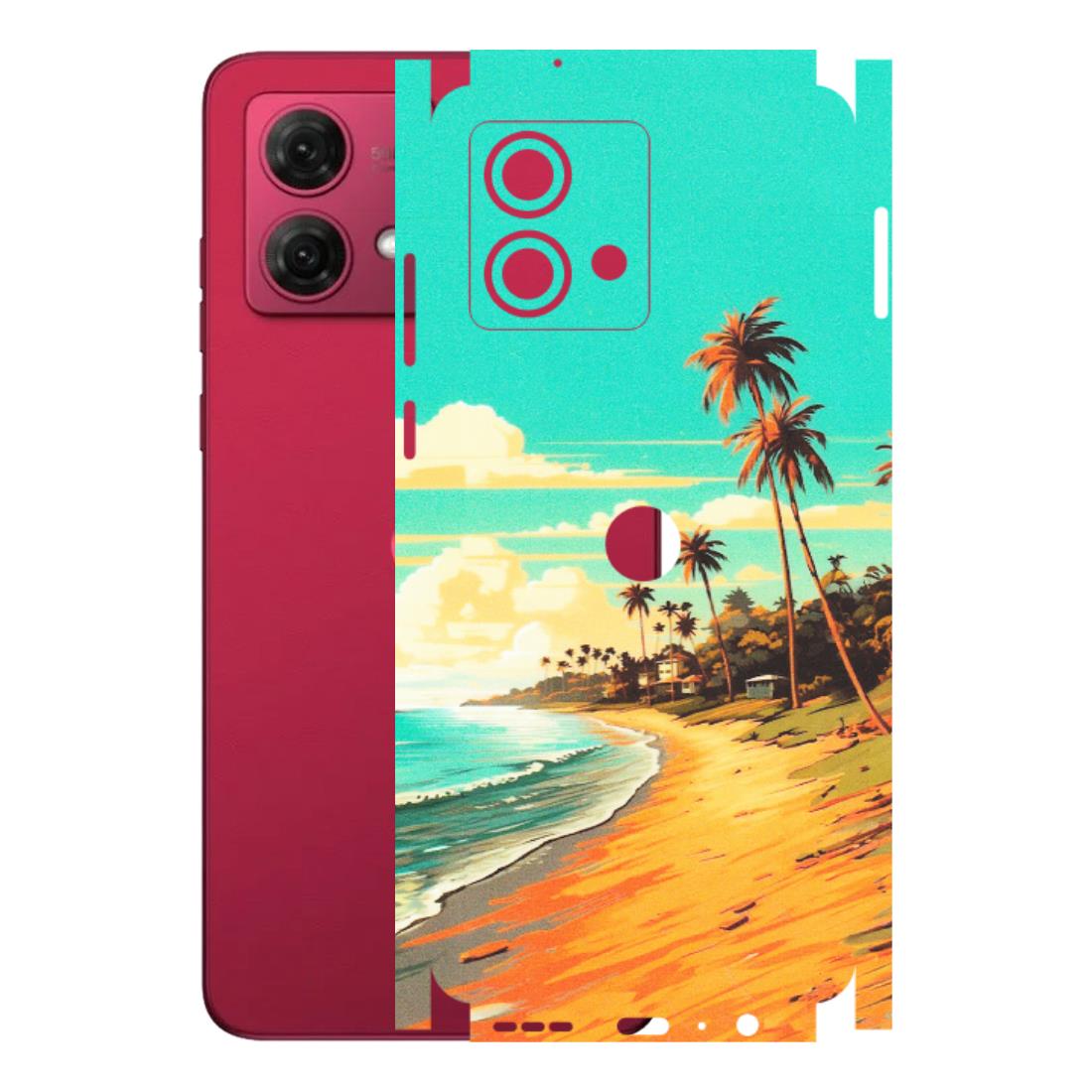 Motorola Phone Skins (All Models) - Miami Beach - Matte Finish (M-136) Motorola G84 (5G)