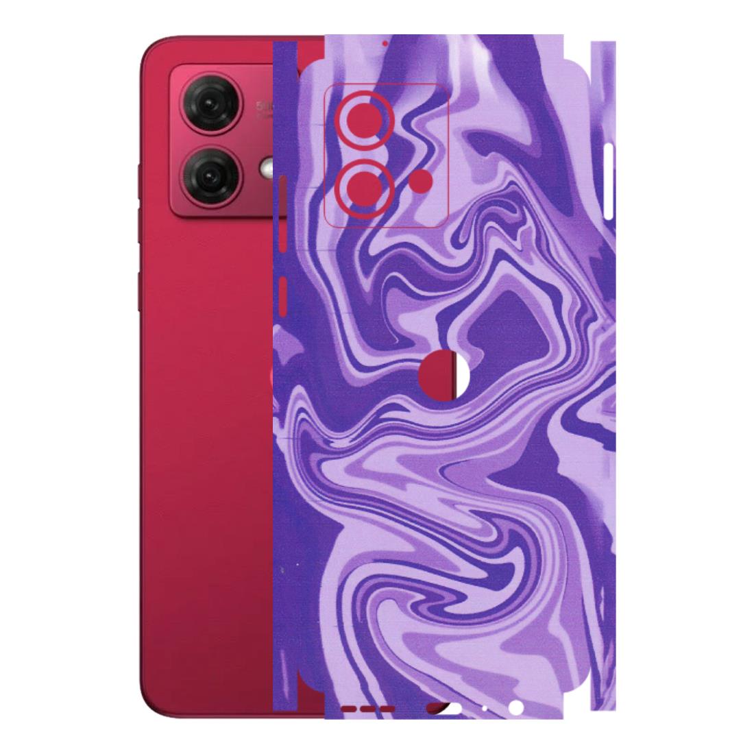 Motorola Phone Skins (All Models) - Hazy Purple Nights - Matte Finish (M-14) Motorola G84 (5G)