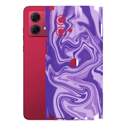 Motorola Phone Skins (All Models) - Hazy Purple Nights - Matte Finish (M-14) Motorola G84 (5G)