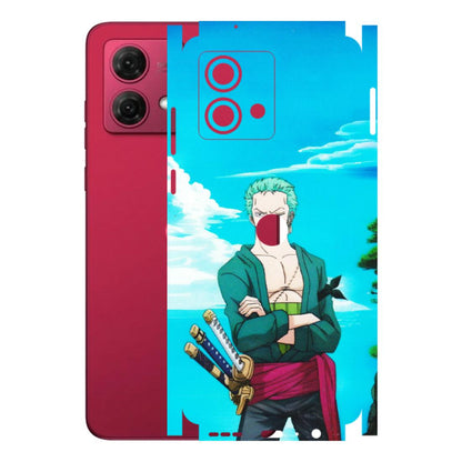 Motorola Phone Skins (All Models) - Cool Swordman Zoro Anime - Matte Finish (M-143) Motorola G84 (5G)