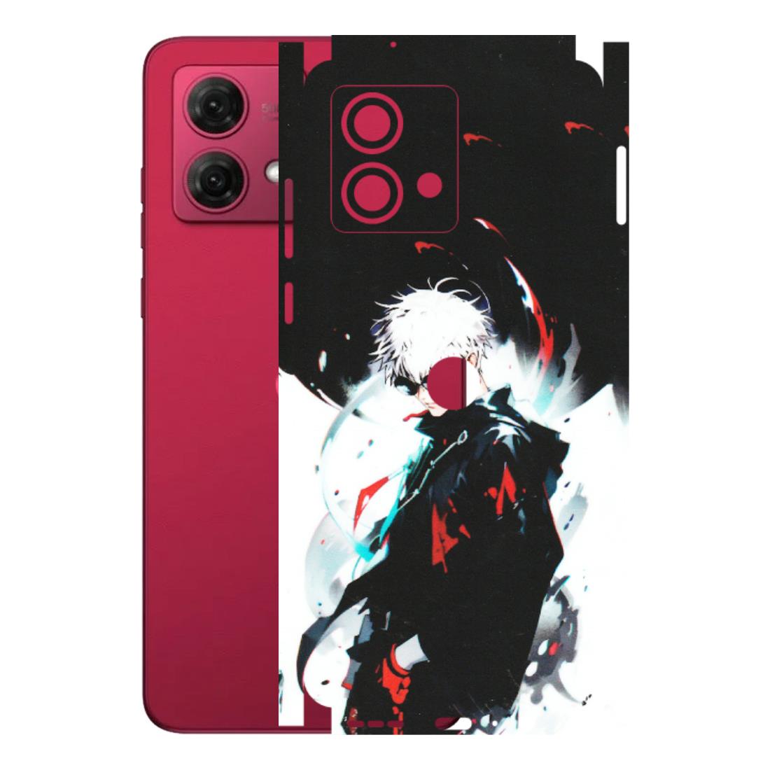 Motorola Phone Skins (All Models) - Gojo Powerful Charater Kaisen Anime - Matte Finish (M-144) Motorola G84 (5G)