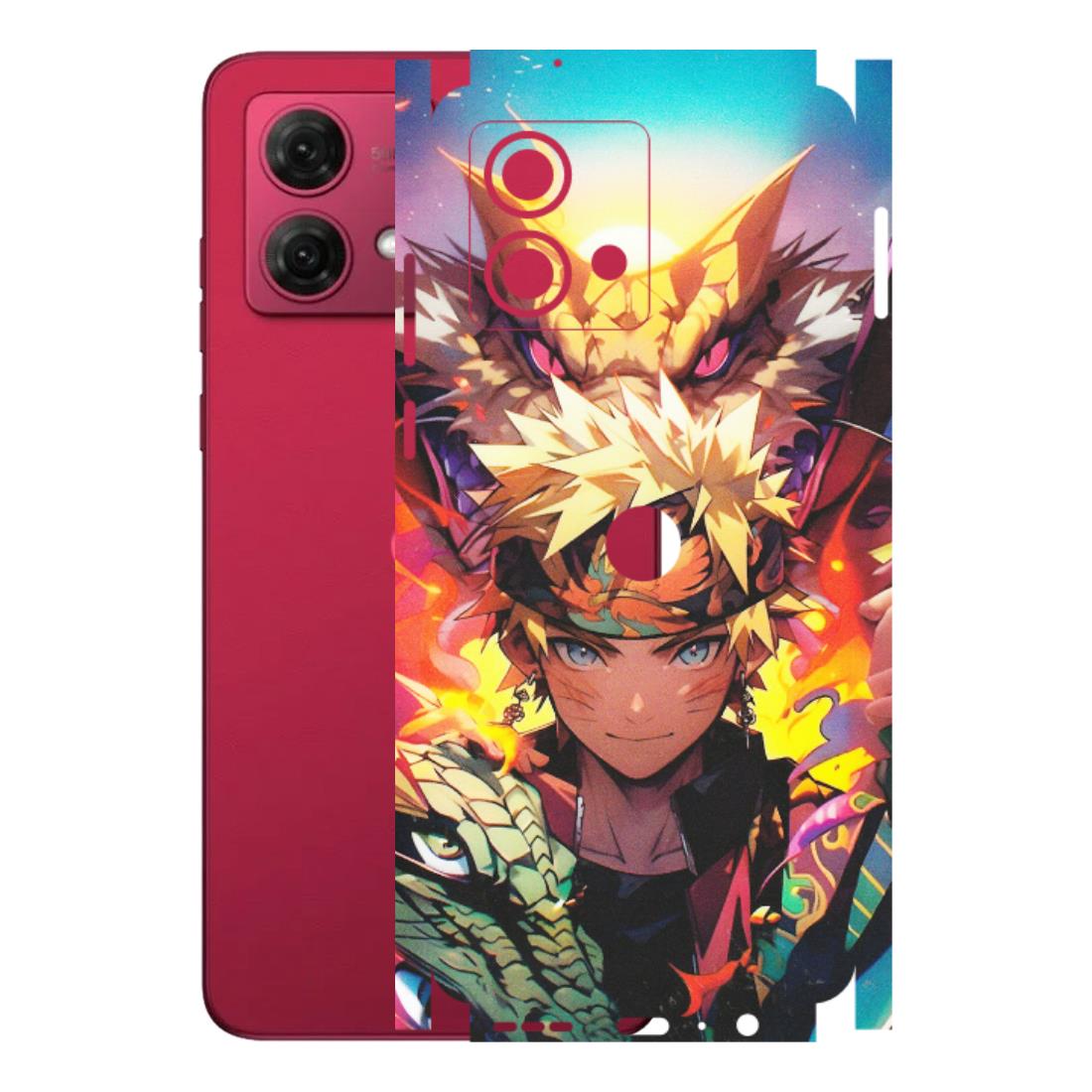 Motorola Phone Skins (All Models) - Angry Naruto Anime - Matte Finish (M-148) Motorola G84 (5G)