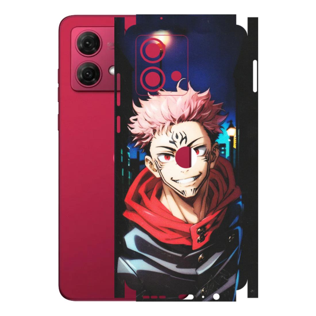 Motorola Phone Skins (All Models) - Yuji Itadori Funny Face Anime - Matte Finish (M-152) Motorola G84 (5G)