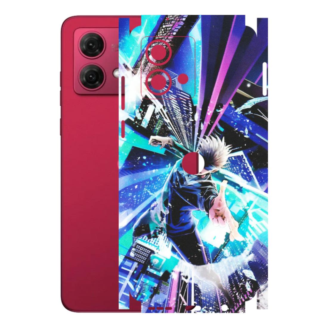 Motorola Phone Skins (All Models) - Manga Action Jujustu Kaisen Anime - Matte Finish (M-155) Motorola G84 (5G)