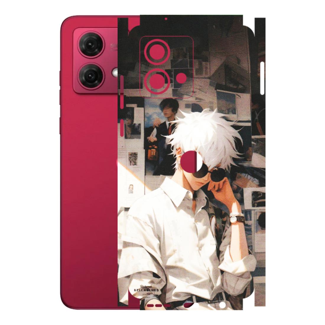 Motorola Phone Skins (All Models) - Gojo Satoru Jujustu Kaisen Anime - Matte Finish (M-156) Motorola G84 (5G)