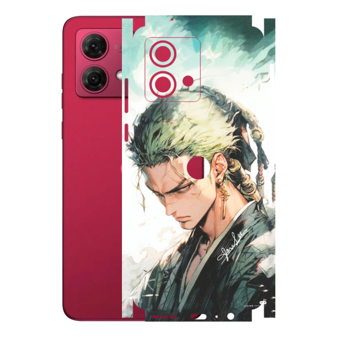 Motorola Phone Skins (All Models) - Pirate Hunter One Piece Anime - Matte Finish (M-157) Motorola G84 (5G)