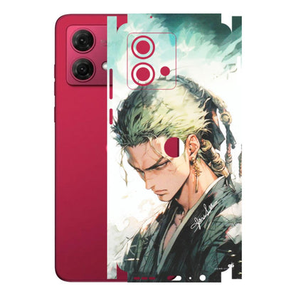 Motorola Phone Skins (All Models) - Pirate Hunter One Piece Anime - Matte Finish (M-157) Motorola G84 (5G)