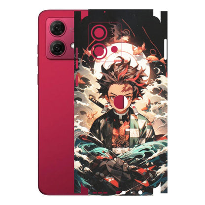 Motorola Phone Skins (All Models) - Tanjiro Demon Slayer Anime - Matte Finish (M-158) Motorola G84 (5G)
