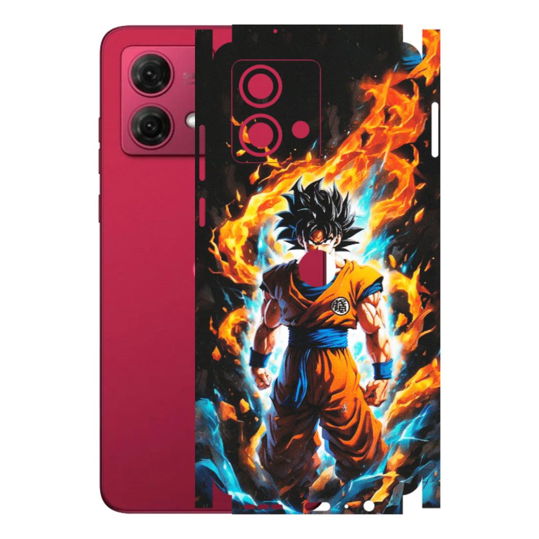 Motorola Phone Skins (All Models) - Goku Transformation Anime - Matte Finish (M-159) Motorola G84 (5G)