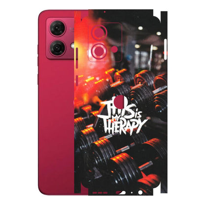 Motorola Phone Skins (All Models) - GYM Lover Therapy - Matte Finish (M-160) Motorola G84 (5G)