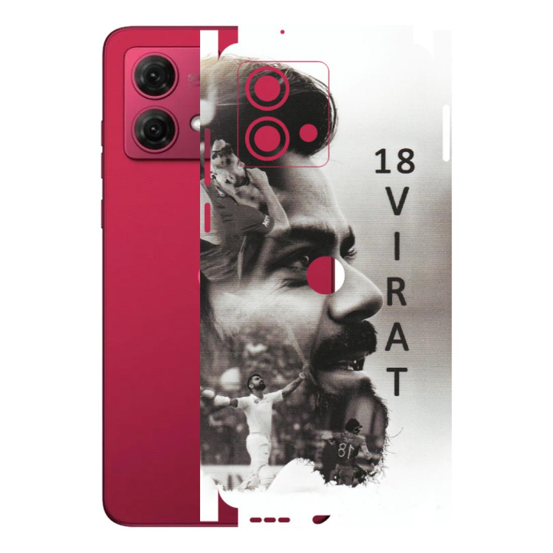 Motorola Phone Skins (All Models) - Virat Kohli Cricketer - Matte Finish (M-163) Motorola G84 (5G)