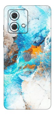 Motorola Phone Skins (All Models) - Blue Waves Abstract - Matte Finish (M-19) Motorola G84 (5G)