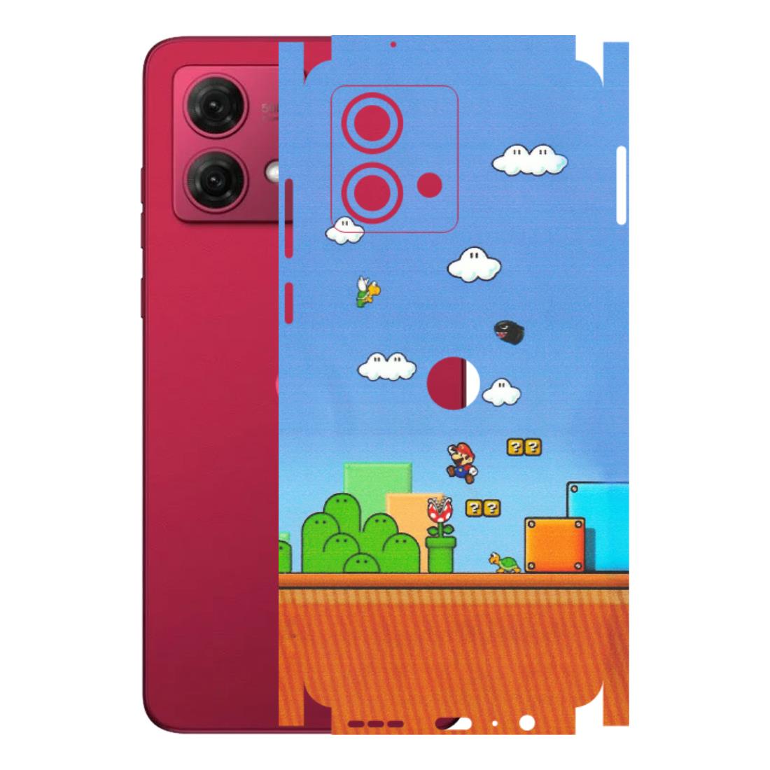 Motorola Phone Skins (All Models) - Mario Game Scene - Matte Finish (M-24) Motorola G84 (5G)