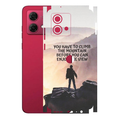 Motorola Phone Skins (All Models) - Motivational Hiking Mountain - Matte Finish (M-28) Motorola G84 (5G)