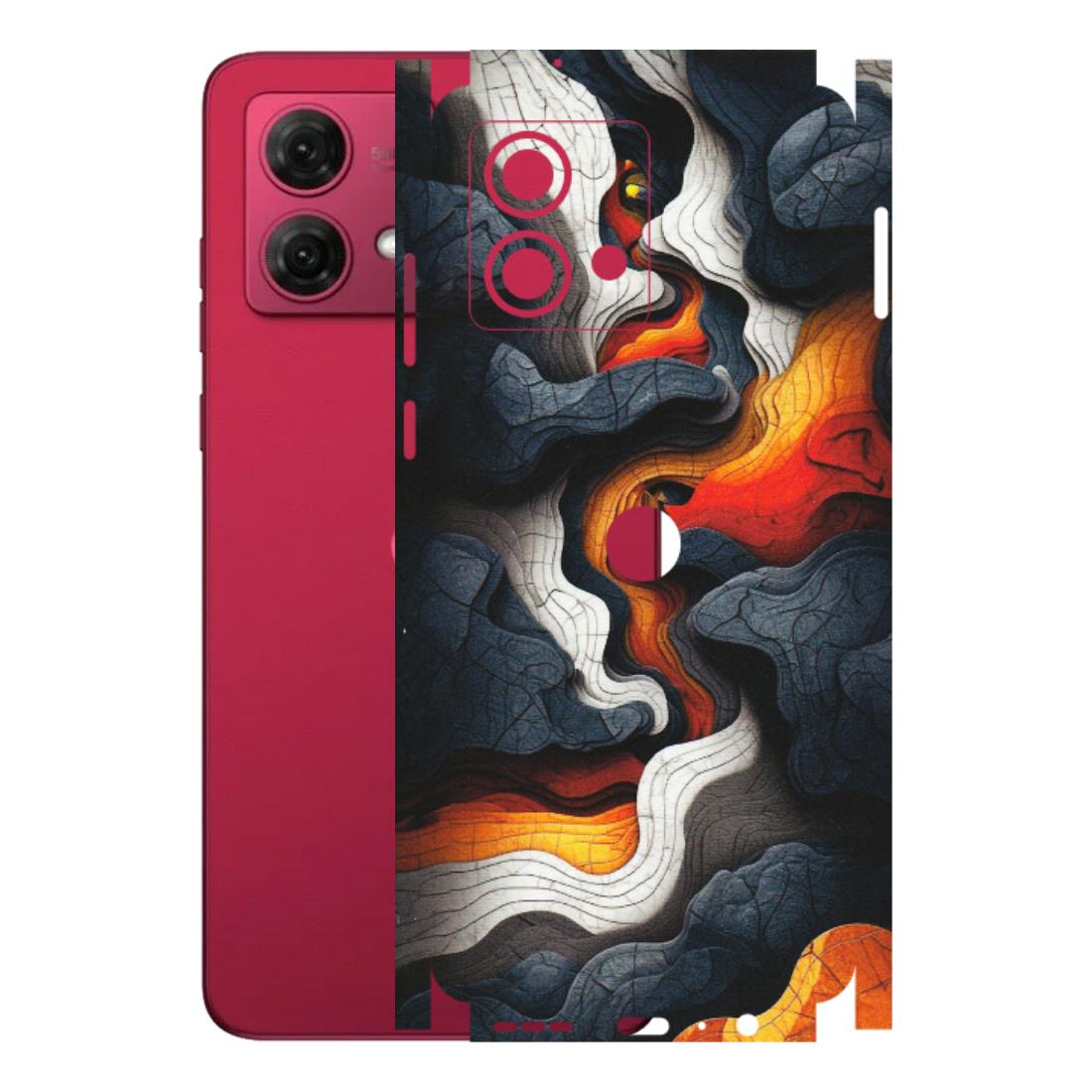 Motorola Phone Skins (All Models) - Abstract Volcanic Layers - Matte Finish (M-52) Motorola G84 (5G)