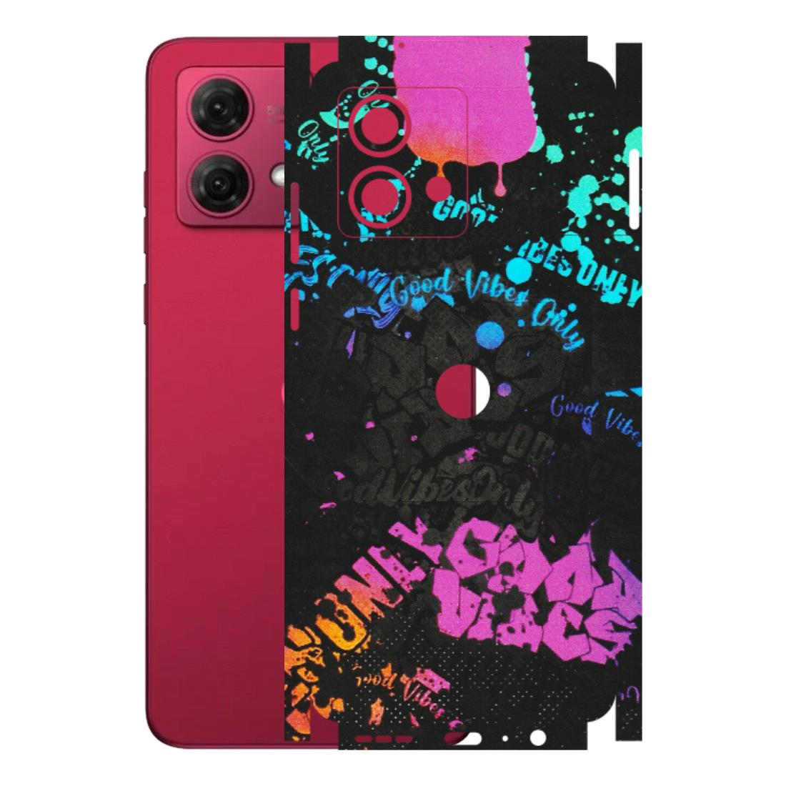 Motorola Phone Skins (All Models) - Majestic Black Vibes - Matte Finish (M-62) Motorola G84 (5G)