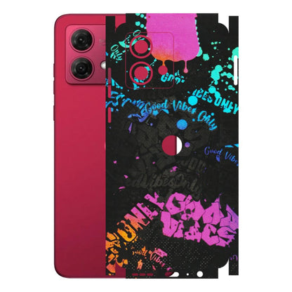 Motorola Phone Skins (All Models) - Majestic Black Vibes - Matte Finish (M-62) Motorola G84 (5G)