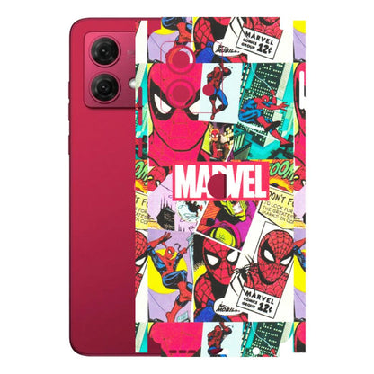 Motorola Phone Skins (All Models) - Marvel Comic Spiderman Grafitti - Matte Finish (M-72) Motorola G84 (5G)