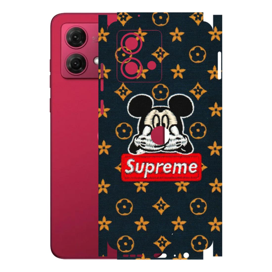 Motorola Phone Skins (All Models) - Mickey Supreme - Matte Finish (M-83) Motorola G84 (5G)