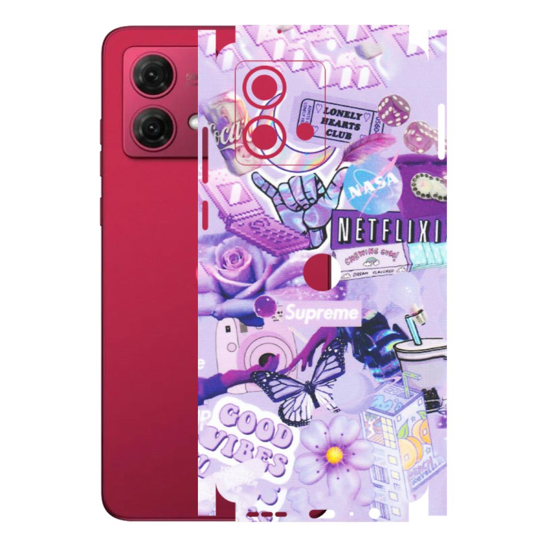 Motorola Phone Skins (All Models) - Supreme Purple Magic - Matte Finish (M-88) Motorola G84 (5G)