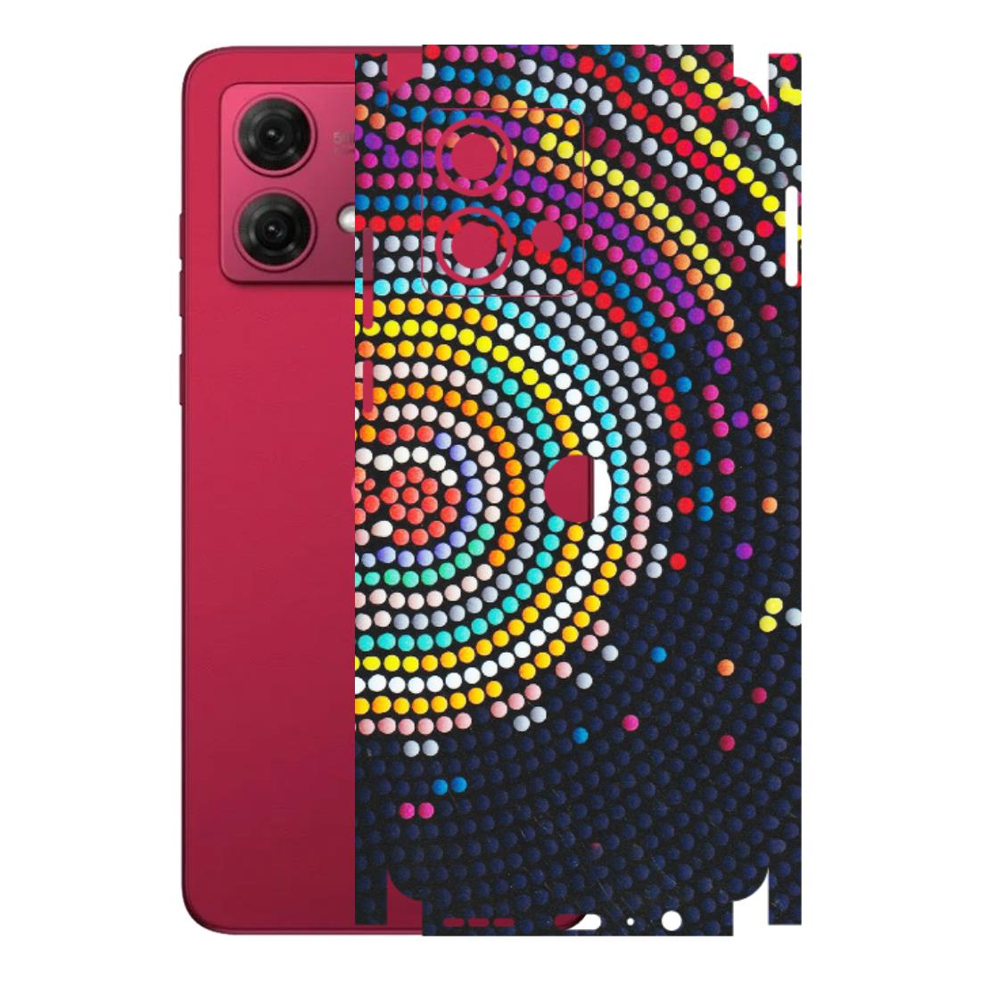 Motorola Phone Skins (All Models) - Rainbow Dot Mandala - Matte Finish (M-97) Motorola G84 (5G)