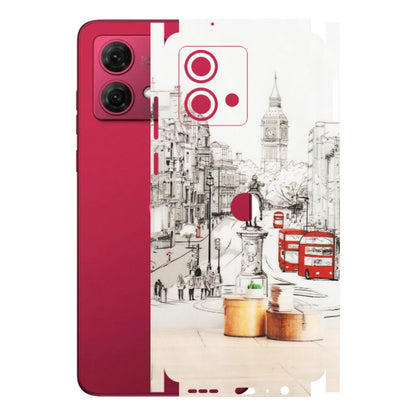 Motorola Phone Skins (All Models) - London Street - Transparent Finish (T-02) Motorola G84 (5G)