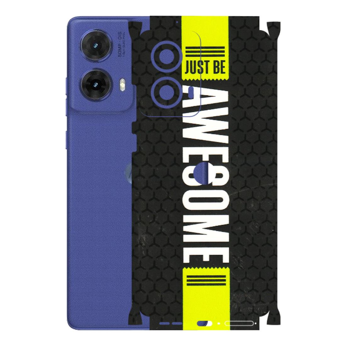 Motorola Phone Skins (All Models) - Just Be Awesome - 3D Embossed Finish (L-101) Motorola G85 (5G)