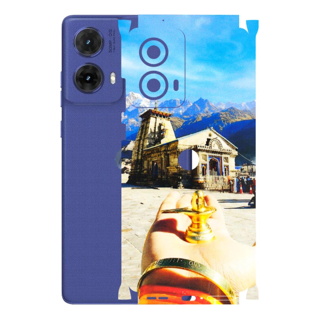 Motorola Phone Skins (All Models) - Beauty of Kedarnath - 3D Embossed Finish (L-108) Motorola G85 (5G)