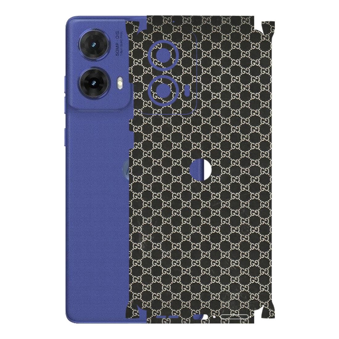 Motorola Phone Skins (All Models) - Black G Print - 3D Embossed Finish (L-109) Motorola G85 (5G)