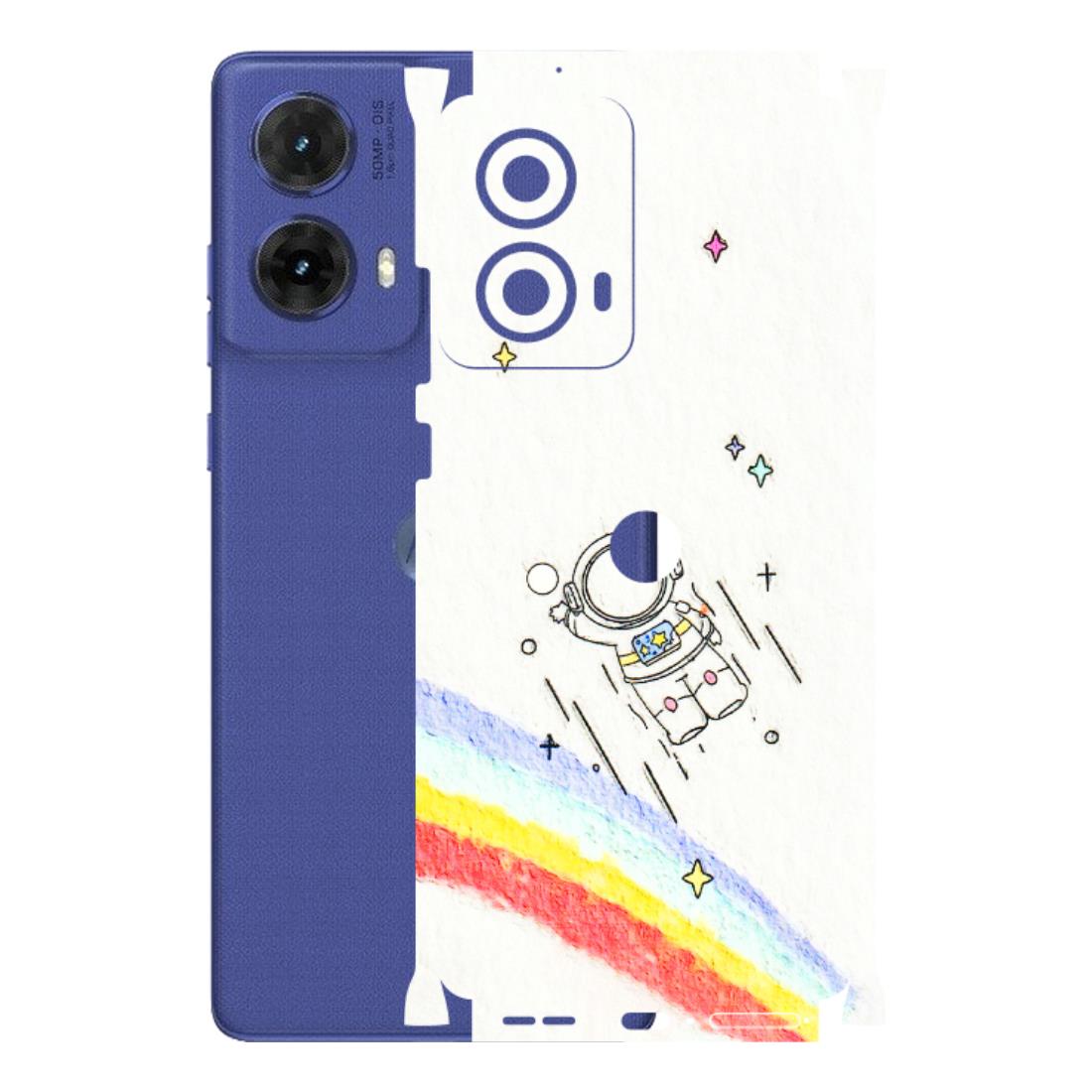 Motorola Phone Skins (All Models) - Milkyway Astronaut - 3D Embossed Finish (L-110) Motorola G85 (5G)